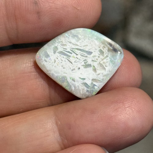 9.6ct 22.5x18x4mm Unique Solid Australian Opal Cabochon Free Form Loose Gem - Picture 12 of 12