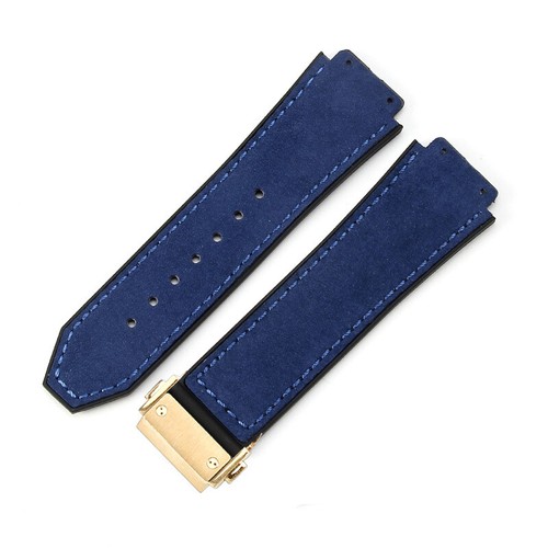 Correa de reloj de cuero con fondo de goma premium para hombre para Hublot Big Bang 19x26 mm - Imagen 41 de 78