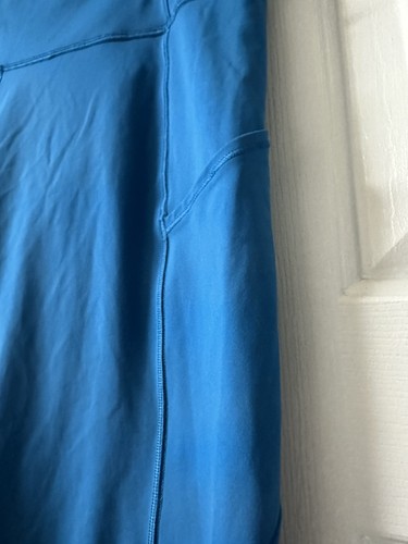 Lululemon Women's Teal fast Free Tights Reflective Dots Size 10 Athleisure 24” - Picture 3 of 10