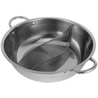 Shabu Hot Pot Dual Sided Hotpot Pan Stainless Steel Duck