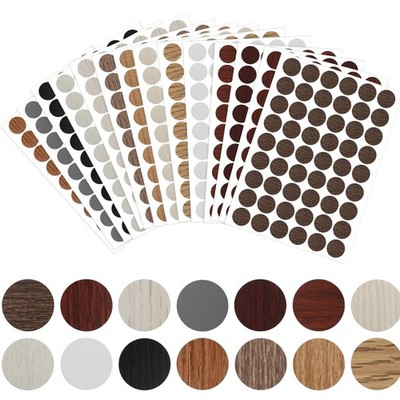 Schraubenloch Aufkleber Set 14 Farben  Abdeckkappen für Möbel Holz kreative L...