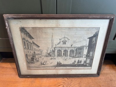 Florentiner Druck 18. Jahrhundert datiert 1750