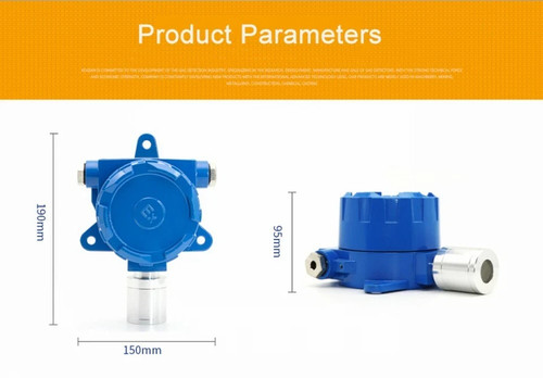 NO2 Nitrogen Dioxide Fixed Gas Detector Display Alarm Industrial Monitor 0-20PPM - Picture 5 of 10