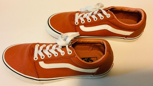 Vans Old Skool Mujer Naranja Lona Tenis Con Cordones Unisex W8.5/M7 - Imagen 5 de 6
