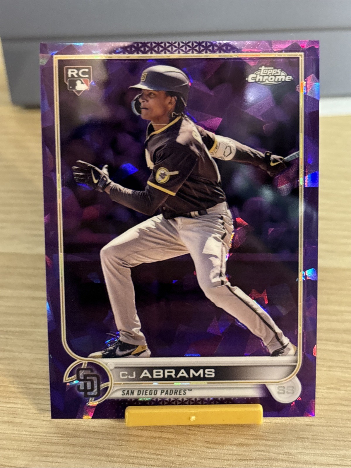 2022 Topps Chrome Sapphire #280 CJ Abrams Rookie Card RC Purple #D /10