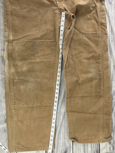 Carhartt USA R01 BRN Duck Bib Overalls Double Knee ungefüttert 40x34 distressed - Bild 9 von 14