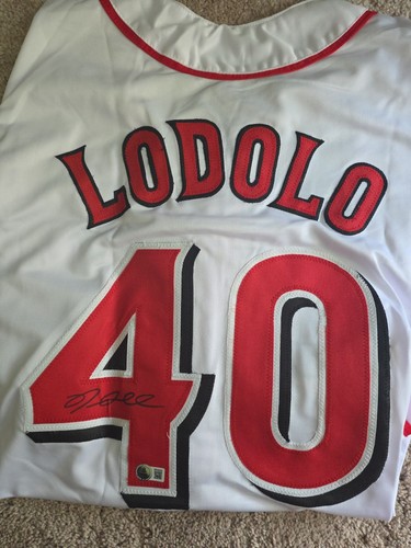 Nick Lodolo Cincinnati Reds Autogramm Trikot Beckett Authenticated  - Bild 1 von 3