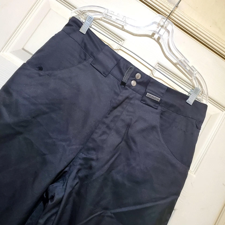 Pantalones de nieve Grenade para hombre medianos negros snowboard esquí invierno forrados impermeables Foto 3 de 4