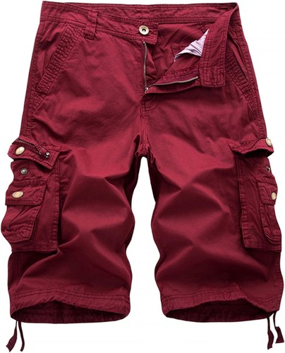 Herren Relaxed Fit Multi-Pocket Camouflage Cargo Shorts Baumwolle Outdoor - Bild 8 von 65