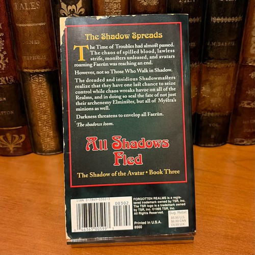Forgotten Realms: All Shadows Fled, Shadow of the Avatar 3, 1/1 FREE SHIP at $50 - Picture 4 of 7