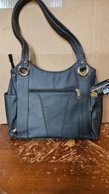 Roma Leathers Locking Concealment Purse - CCW Concealed Carry Shoulder Item7008