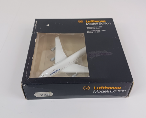 Herpa Modell Edition Lufthansa Boeing 747-200 Plane Die Cast Model 1:500 Scale - Picture 3 of 12