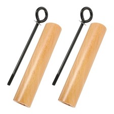 2 Pcs Wooden Pot Handle Handles Replacement Removable Anti-scalding Grips