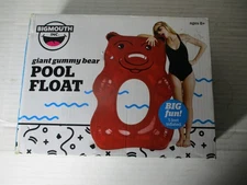 Big Mouth Giant Float Gummy Bear Pool Float 5 FOOT INFLATED NEW