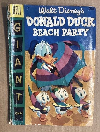 Walt Disneys Donald Duck Beach Party #3 (1956) ~ Dell Riesen Comics ~ Messe