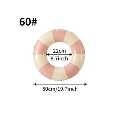 1PC Ins Style Macaron Inflatable Swimming Ring Adult Kids Thickened Pool Float S