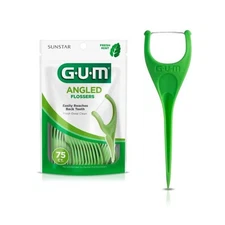 Sunstar Butler 898PQ GUM Eez-Thru Angled Flossers Floss Picks 2-Pack X 48/Pk