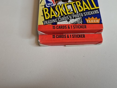 1989-90 Fleer Basketball 2 Sealed Unopened Wax Pack - Picture 7 of 8