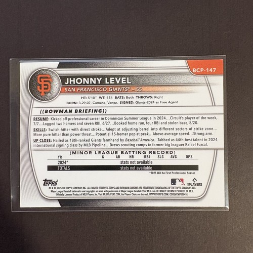 2025 Bowman Baseball CHROME Prospects Complete Your Set - You Pick - Picture 265 of 271