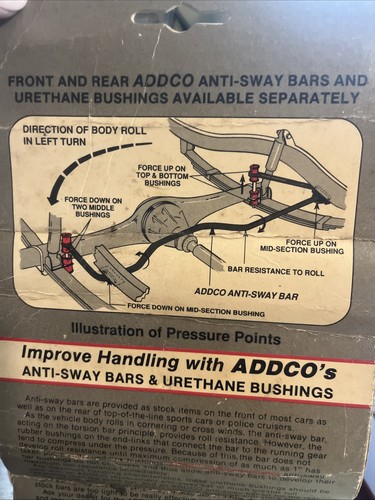 ADDCO Urethane End Link Sway Bar Bushings 8 Pcs New In Original Package 609D - Picture 6 of 8