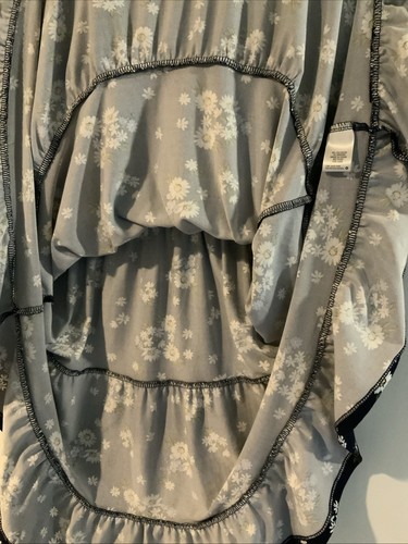 Girl’s Stretchy Blue Daisy Polyester Sundress Wedding w/ White Jacket Size 16 - Picture 8 of 10