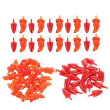 100pcs Snowman Carrot Nose: Plastic Snowman Nose for DIY Christmas Decorations