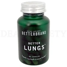 Betterlungs Lung Support Supplement with NAC Mullein Leaf 60 Count