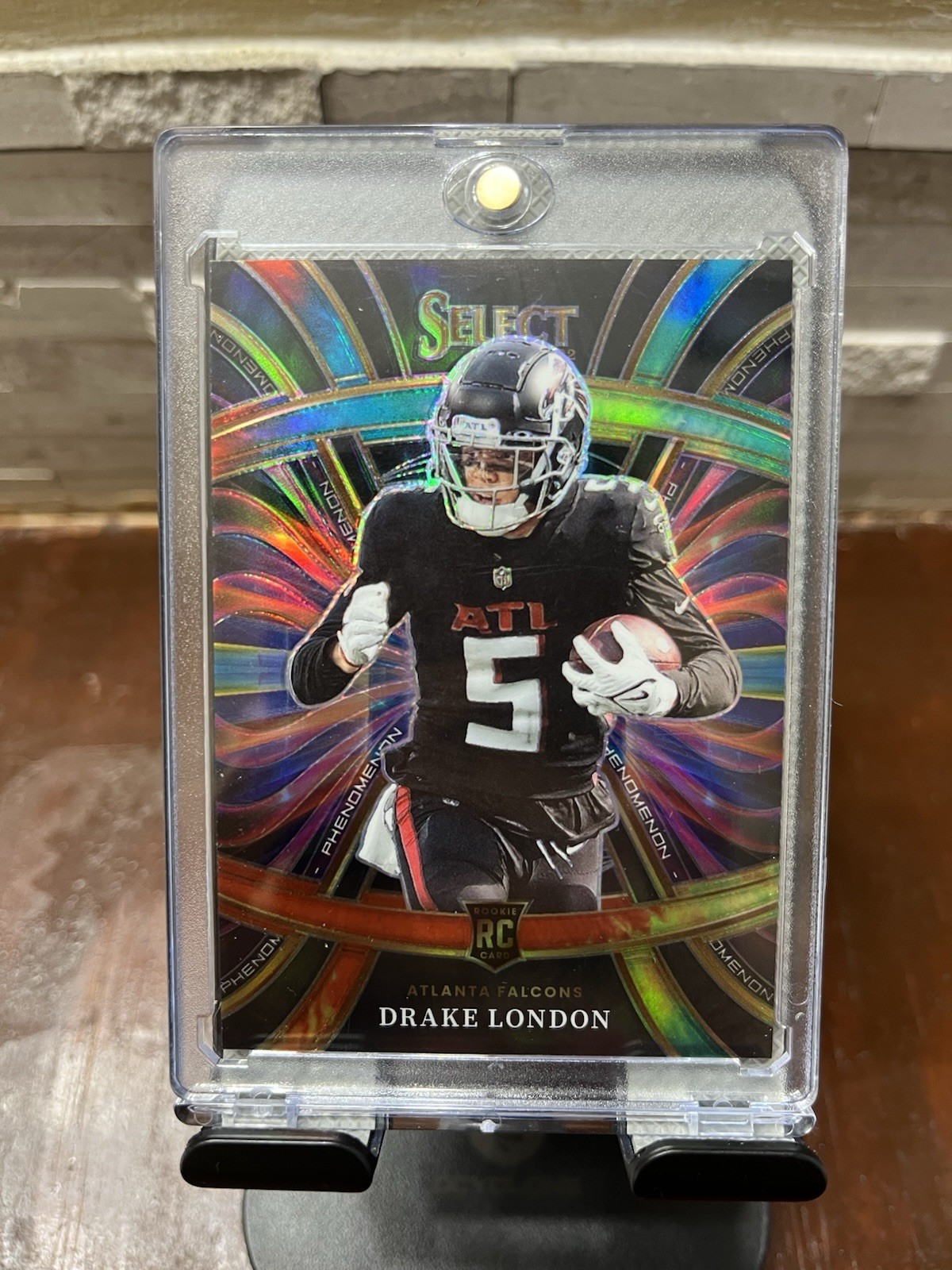 2022 Panini Select Drake London Rookie Phenomenon Tie-Dye Prizm /25 Falcons RC