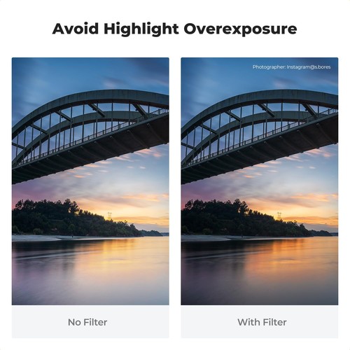 K&F Concept 67mm Soft GND8 (3 Blendenstufen) Objektivfilter Soft Graduated Neutral Density - Bild 4 von 7