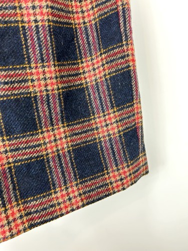 Boden Red Orange Wool Tartan British Moon Tweed Lined Kilt Mini Skirt UK 8 - Picture 4 of 7