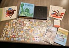 Vintage Stamp Collection Lot (hinged,unhinged,books,loose,1 cent,kit,Harris)