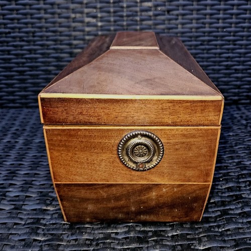 Regency Periode Sarkophag geformte Rosenholz Teedose um 1810 - Bild 2 von 10