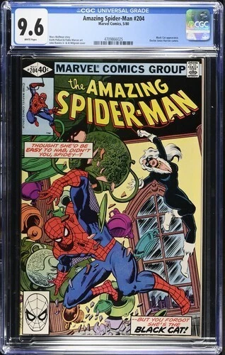 Amazing Spider-man #204 Bronze age Early Black Cat CGC 9.6 NM+ Gorgeous Gem wow