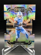 2023 Select Football Jahmyr Gibbs RC Concourse Level Silver Prizm Die-Cut