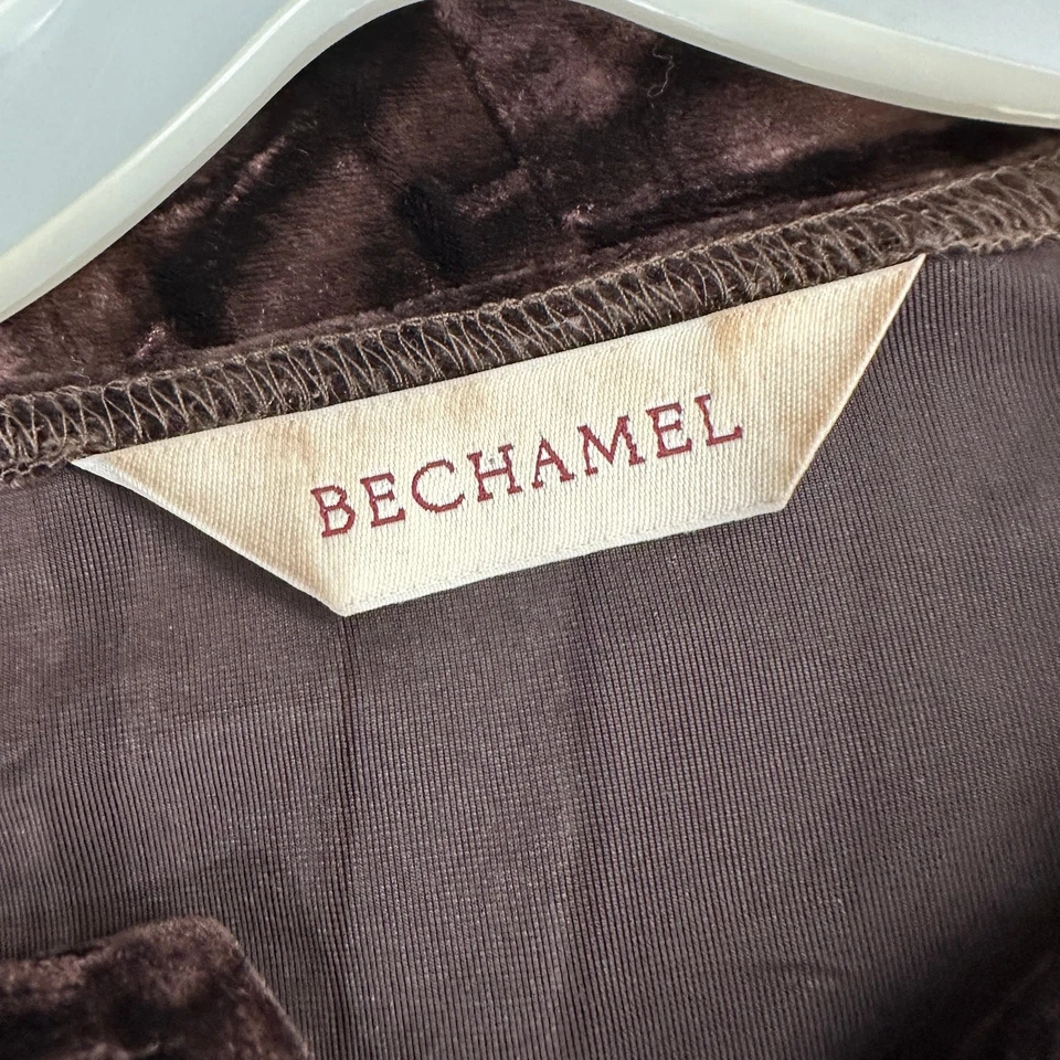 Top Bechamel Mujer Marrón Terciopelo Aplastado Talla L Caprichoso Romántico Retro Artístico Foto 3 de 4