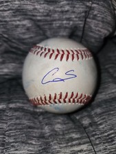 Cam Schlittler Signed Baseball Auto New York Yankees Star Rookie 12 Strikeouts