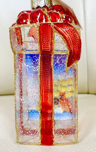 Vtg Merck Family Old World Christmas Inside Art Ornament Winter Birdhouse W/Box - Picture 5 of 12