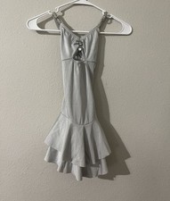 Kelle Grey Dance Costume Medium Child