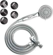 HauSun Handheld Shower Head with On/Off Switch - 5 Spray Settings 6.5 Feet Extra