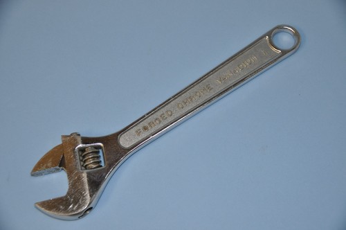 Fuller (No. 12) Vintage - Extra Strong Chrome Vanadium Adjustable Wrench (Japan) - Picture 3 of 5