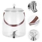  Plastic Fridge Drink Dispenser: Clear Beverage Jug with Tap - Portable 9L Water