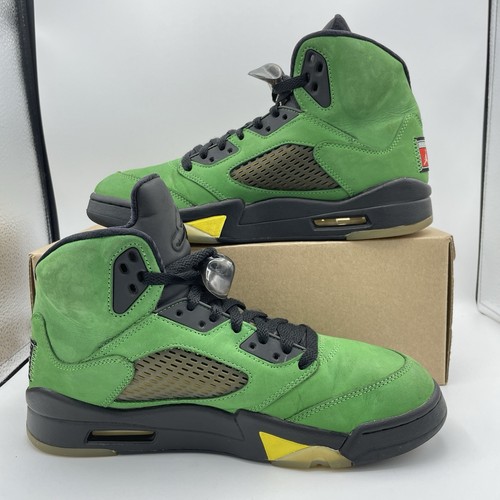 Air Jordan 5 Oregon Retro SE Size 9 Mens Green Sneakers 2020 CK6631-307 - Picture 2 of 13