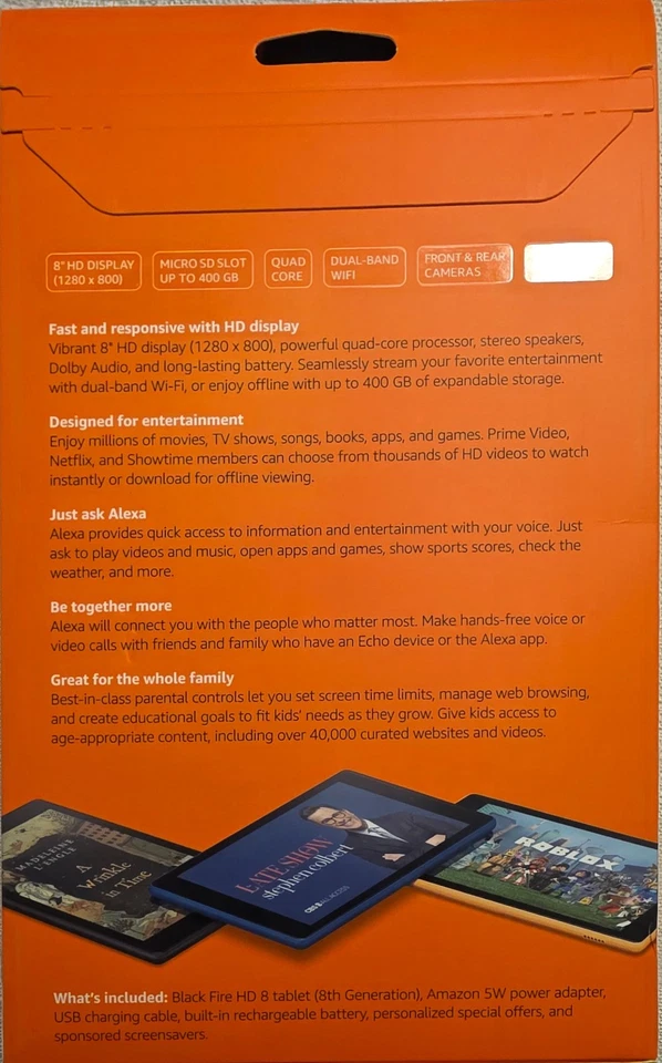 Amazon Fire HD 8 (8th Generation) 16 GB, Wi-Fi, 8 in - Black (without Special... - Image 2 of 3