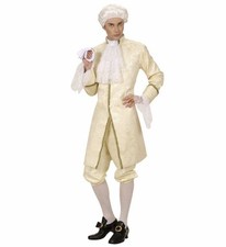 Widmann Casanova Jacket, Pants, Jabot, Shoe Buckles  L Beige / Skin Color