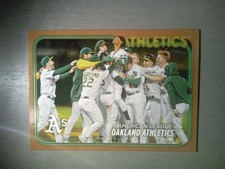 2024 Topps Baseball Series 2 GOLD 1205/2024 TEAM Card 688 OAKLAND ATHLETICS TEAM