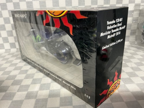 1/12 MINICHAMPS 163046 ROSSI RACE 2016 MOTO GP YAMAHA YZR LIMITED EDITION - Picture 4 of 15