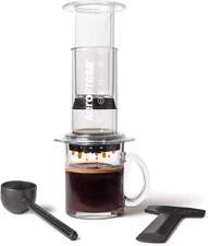 AeroPress Clear Coffee Press - All-in-One French Press, Pour-Over & Espresso Sty