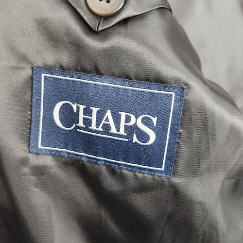 CHAPS Pea Coat Mens Size 50R Charcoal Button Up Wool Blend Inner Pockets Lined - Picture 13 of 18