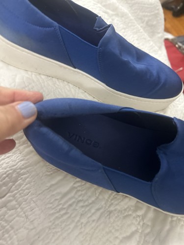 DODGER blue VINCE slip on tennis shoes sz 7 - Picture 6 of 7