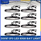 10 Pack 500W UFO LED High Bay Light Industrial Factory Warehouse Shop Commercial